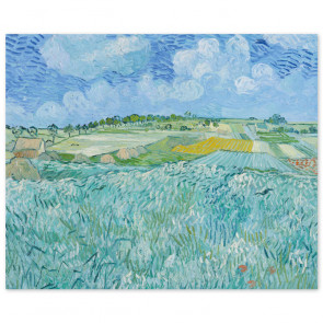 Poster Vincent van Gogh - Die Ebene bei Auvers