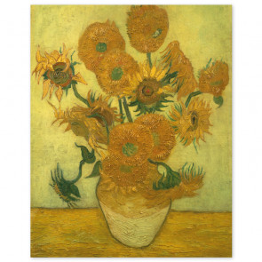 Poster Vincent van Gogh - Vierzehn Sonnenblumen in einer Vase