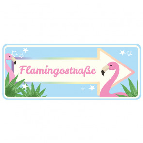 Wandsticker Flamingostraße