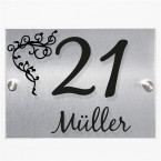 Seitenansicht Hausnummernschild