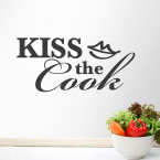 Kiss the cook Wandtatttoo