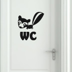 WC Stinktierchen Wandtattoo