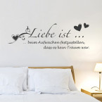 Liebe ist kein Traum Wandtattoo