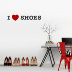 I LOVE SHOES Wandtattoo