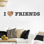 I LOVE FRIENDS Wandtattoo