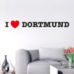 I LOVE DORTMUND Wandtattoo