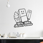 We like Icecream Wandtattoo