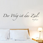 "Der Weg ist das Ziel" Wandtattoo