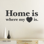 Home is where my heart is Wandtattoo