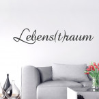 Wandtattoo Spruch - Lebens(t)raum