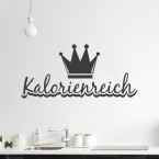 Wandtattoo Spruch - Kalorienreich