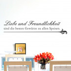 Wandtattoo Spruch - Liebe und Freundlichkeit ...