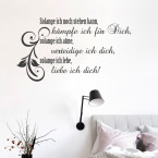 Wandtattoo Spruch - Solange ich noch stehen kann 2