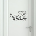 Wandtattoo WC Aufkleber - Pipi Lounge