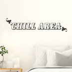 Wandtattoo Spruch - Chill Area