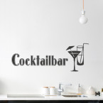 Wandtattoo Spruch - Cocktailbar 2