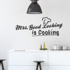 Wandtattoo Spruch - Mr. Good Looking is Cooking