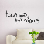 Wandtattoo Spruch - Take time for Yoga