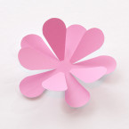 Wandtattoo 3D - Blumen rosa