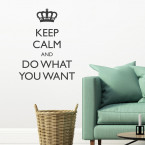 Wandtattoo Spruch - Keep calm and do what you want