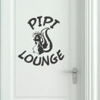 Wandtattoo WC Stinktier – Pipi-Lounge