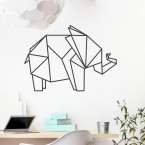 Wandtattoo Origami Elefant