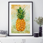 Poster Ananas Dreiecke