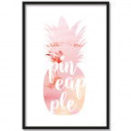 Poster Pineapple Flamingo