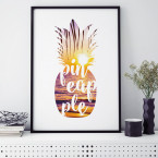 Poster Pineapple Sunset