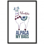 adventure alpaca poster