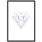 poster diamant watercolour