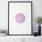 Poster Rahmen Love Liebe