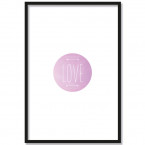 Poster Rahmen Love Liebe