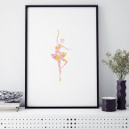 ballerina origami poster