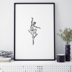 ballerina origami poster