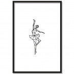 ballerina origami poster