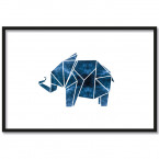elefant origami poster