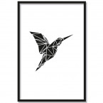 kolibri origami poster