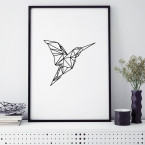 kolibri origami poster