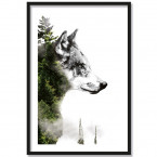 forest wolf poster wolf wald