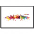 Poster Skyline Dortmund Aquarell