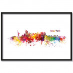 Poster Skyline New York Aquarell