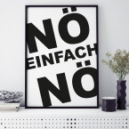 Poster Nö einfach Nö