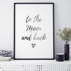 Poster to the Moon and back