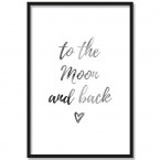 Poster to the Moon and back