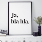 Poster Ja, bla bla.