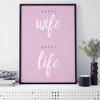 Poster Happy wife happy life