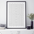 Poster Dots mit verstecktem Herz