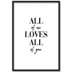 Poster All of me loves all of you