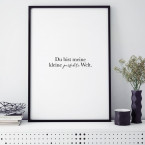 Du bist meine kleine perfekte Welt Rahmen
